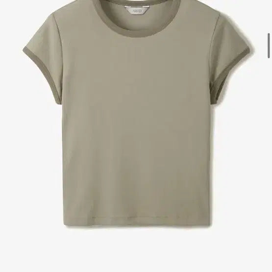 [BUNJANG] Attitude Waffle Ringer Short Sleeve T-Shirt Beige / 아티드 와플 링거 반팔 티셔츠 베이지 새상품 S