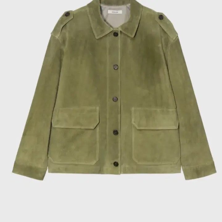 [BUNJANG] Monoha Suede Utility Jacket Olive / 모노하 Suede Utility Jacket 올리브