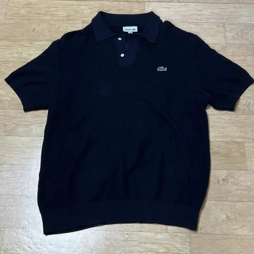 [BUNJANG] Lacoste Knit Collar T-Shirt / 라코스테 니트 카라티
