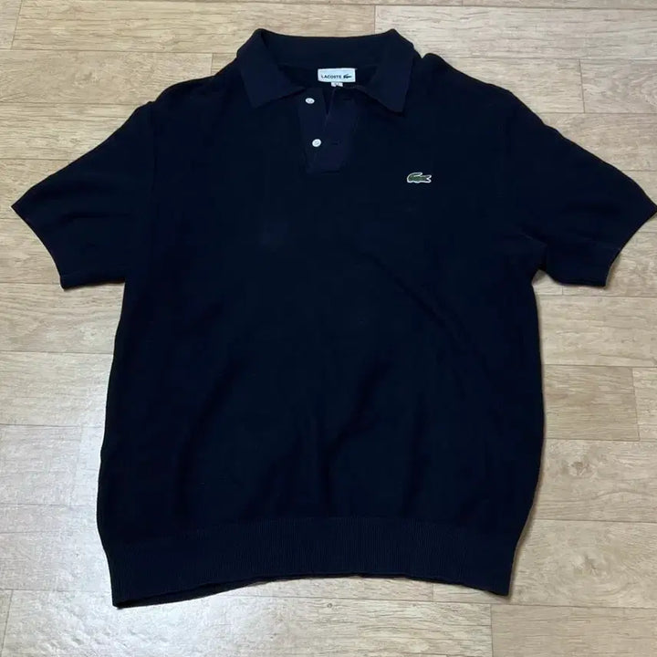 [BUNJANG] Lacoste Knit Collar T-Shirt / 라코스테 니트 카라티