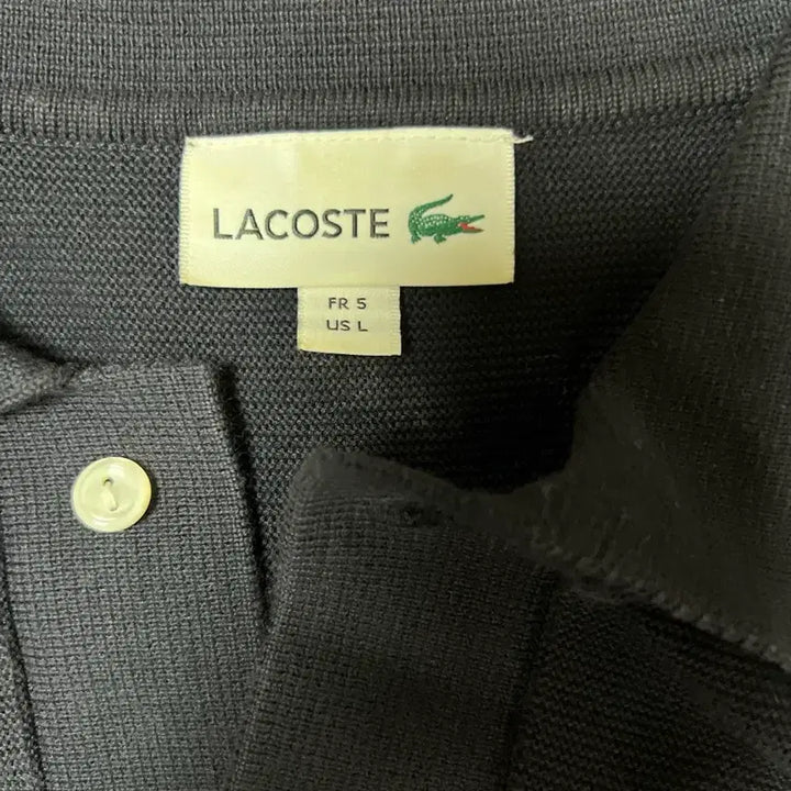 [BUNJANG] Lacoste Knit Collar T-Shirt / 라코스테 니트 카라티