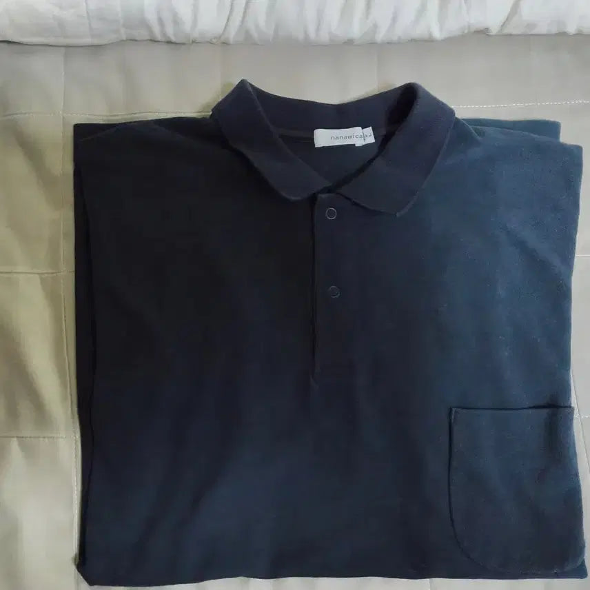 [BUNJANG] nanamica Collar T-Shirt L Size / 나나미카 카라 티셔츠 L사이즈