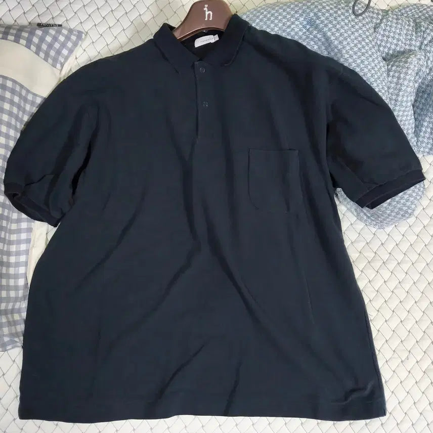 [BUNJANG] nanamica Collar T-Shirt L Size / 나나미카 카라 티셔츠 L사이즈