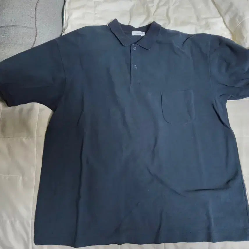 [BUNJANG] nanamica Collar T-Shirt L Size / 나나미카 카라 티셔츠 L사이즈