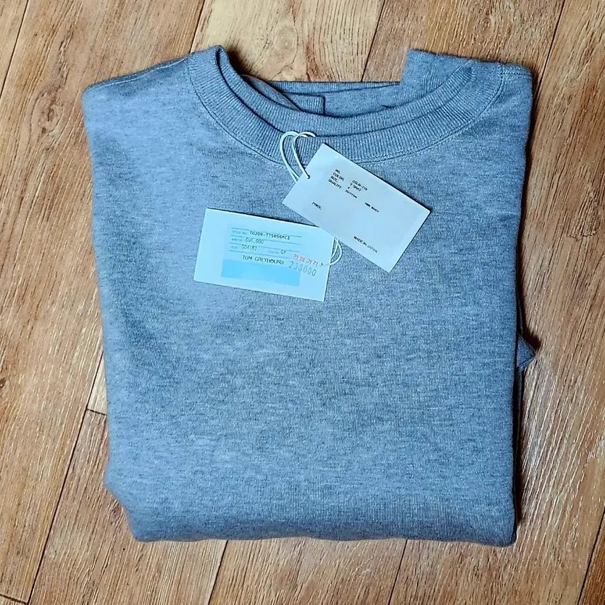 [BUNJANG] SIOTA Crewneck Sweatshirt Brushed Lining Top - Gray / 시오타 크루넥 스웨트셔츠 브러시드 라이닝 탑 그레이 새상품