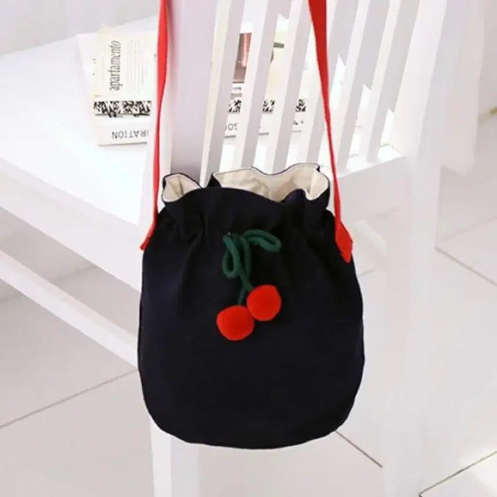 [BUNJANG] Ten by Ten Cherry Shoulder Bag Navy / 텐바이텐 체리 숄더백