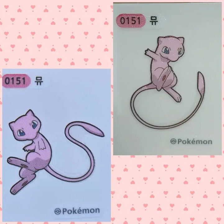[BUNJANG] Pokemon 24k Ddibusil, Mew Ddibusil (2 Types), KBO Ddibusil / 포켓몬 24k 띠부씰, 뮤 띠부씰 2종, KBO 크보 띠부씰
