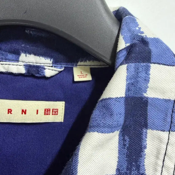 [BUNJANG] Uniqlo MARNI Check Utility Jacket L / 유니클로 마르니 체크 유틸리티자켓 L