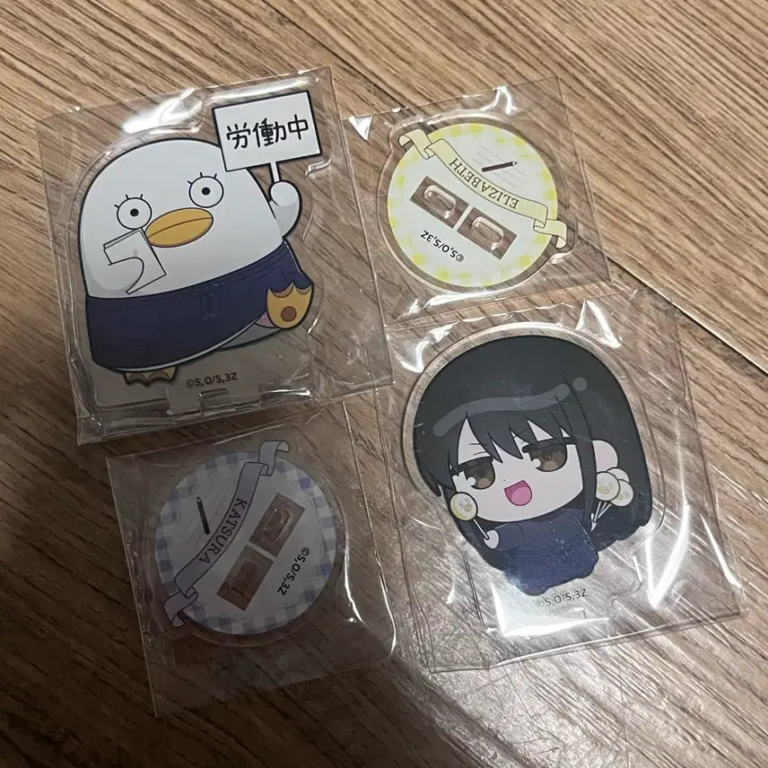 [BUNJANG] Gintama - Katsura Kotaro &amp; Elizabeth Mini Acrylic Standees Bundle Set (Sealed) / 미개봉, 일괄) 은혼 삼젯 카츠라 엘리자베스 애니메이트 카페 미니 아크릴