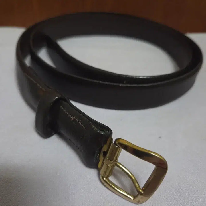 [BUNJANG] Sears Vintage Stretch-Way Genuine Leather Belt Dark Brown / 시어스 빈티지 벨트