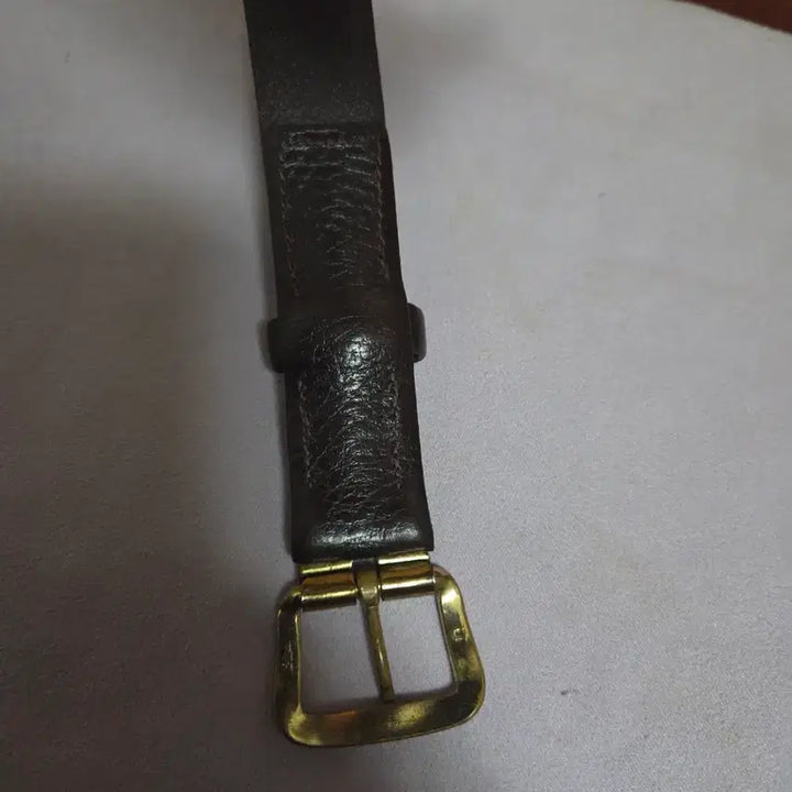 [BUNJANG] Sears Vintage Stretch-Way Genuine Leather Belt Dark Brown / 시어스 빈티지 벨트