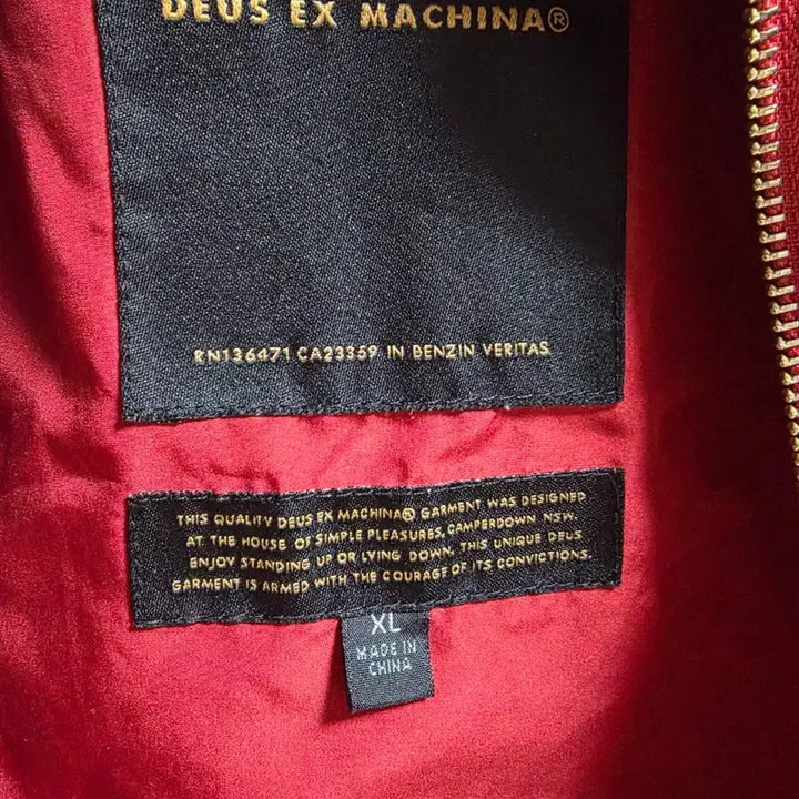 [BUNJANG] Deus Ex Machina Supporters Quilting Racing Jacket XL / XL)데우스 엑스마키나 서포터스 퀼팅 레이싱 자켓