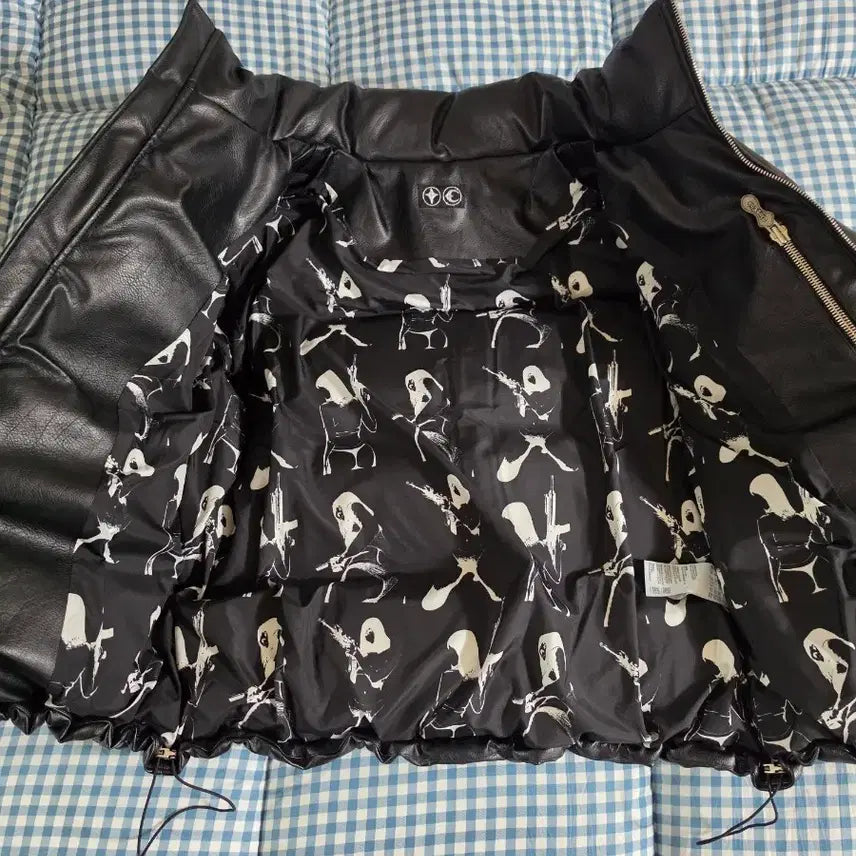 [BUNJANG] THUG CLUB Leather Padded Down Jacket Black Size 3 / [3]떠그클럽 레더패딩 블랙 3사이즈 덕다운버전 쿨거래 최저가