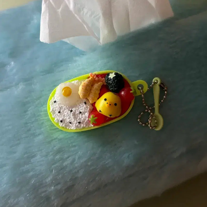 [BUNJANG] Rilakkuma Kiiroitori Lunch Box Charm / 리락쿠마 키이로이토리 도시락 모형 키링