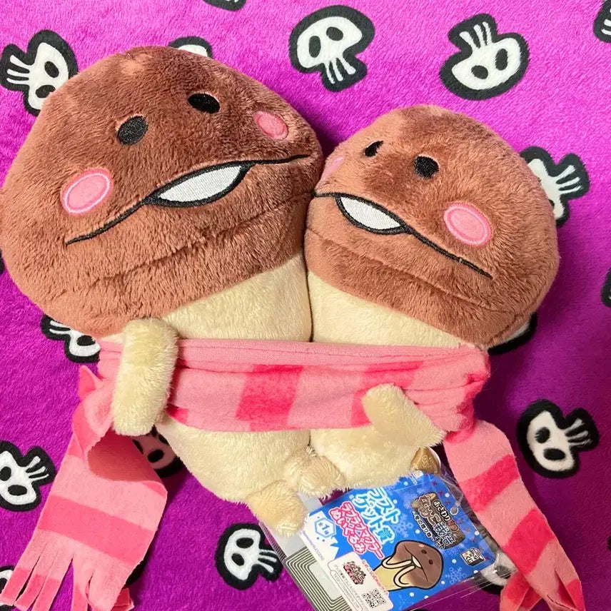 [SOLD OUT] 중형]엄마와 아가 머플러 나메코 인형