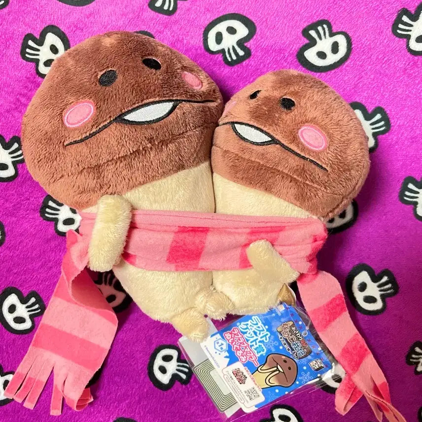 [SOLD OUT] 중형]엄마와 아가 머플러 나메코 인형
