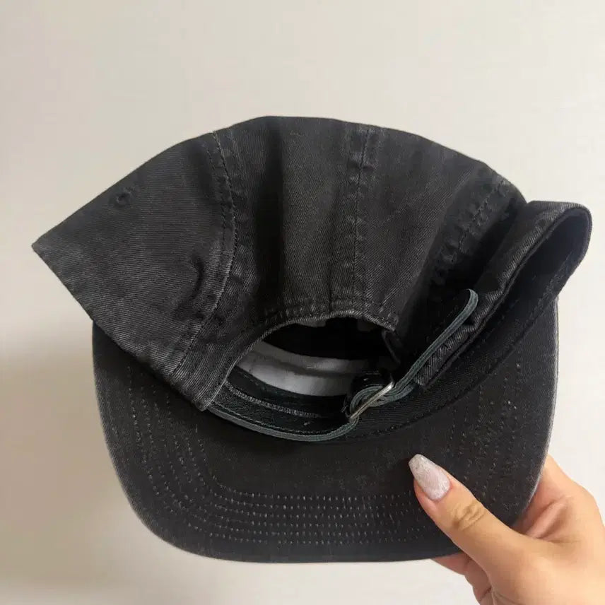 [BUNJANG] Supreme Washed Chino Camp Cap Black SS25 / 슈프림 워시드 치노 캠프캡 블랙 -25ss