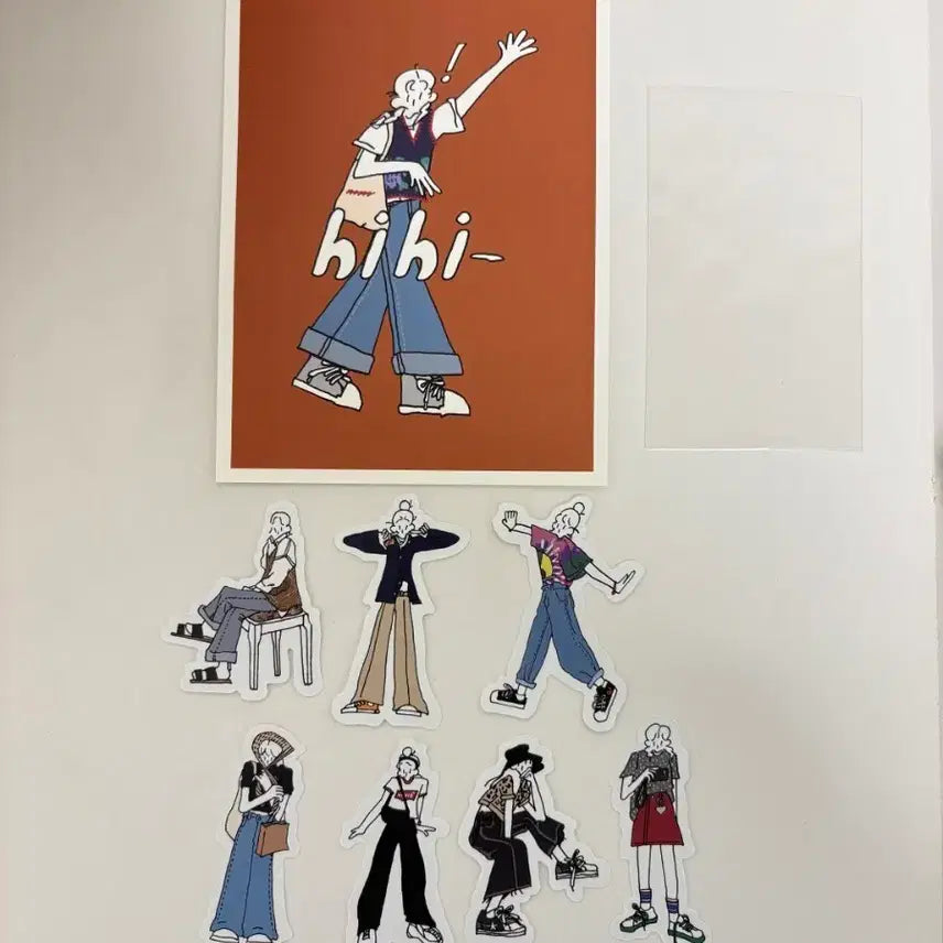 [BUNJANG] Red Velvet Seulgi 5dock Oduck Sticker + Postcard Set / 레드벨벳 슬기 5dock 오독님 스티커+엽서