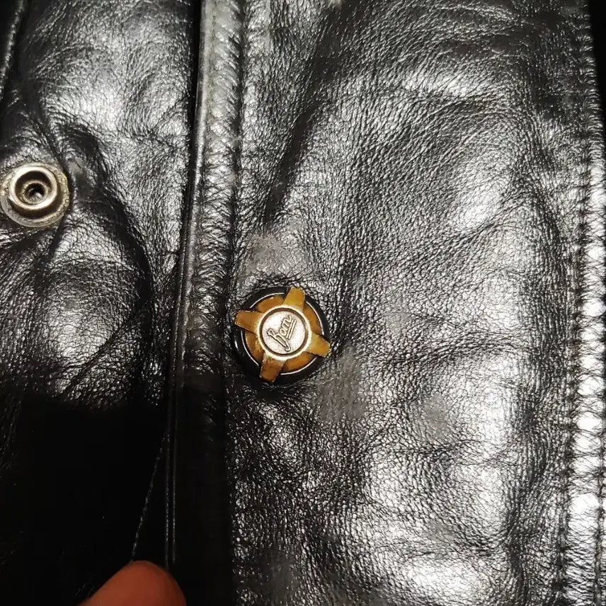 [BUNJANG] Rare Vintage Genuine Leather Short Bomber Jacket XL / 가죽 봄버 숏 자켓 XL 희귀 레어 빈티지