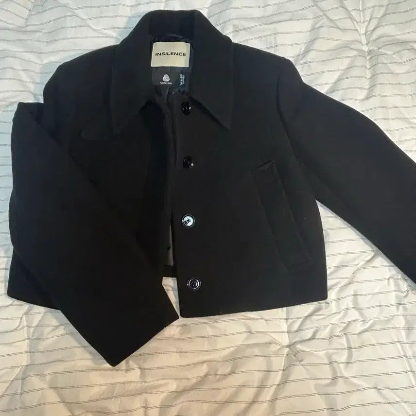 [BUNJANG] Insilence Black Short Coat / 인사일런스 블랙 숏코트