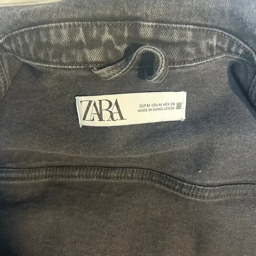 [BUNJANG] Zara Black Denim Jacket / 자라 블랙 데님 자켓