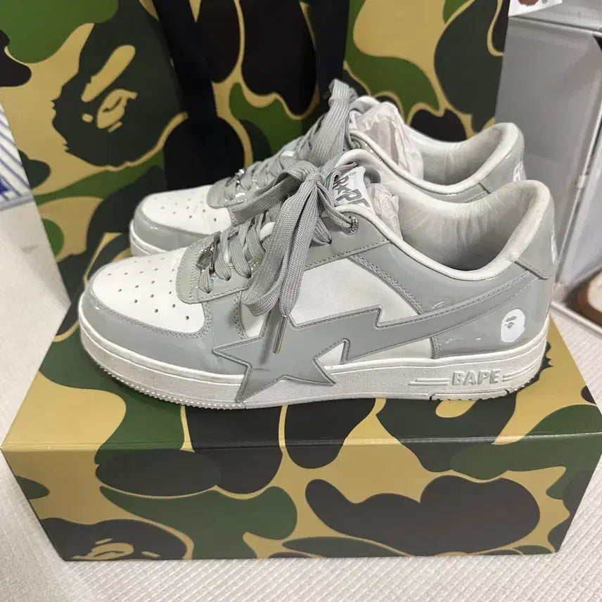 [BUNJANG] BAPESTA Grey Sneakers (US 10) / 베이프스타[bapestar]그레이 280(10)