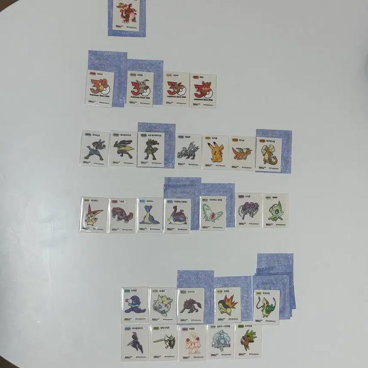 [BUNJANG] 30th Anniversary Pokemon Stickers Bundle Set / 30주년 포켓몬 띠부씰 (라이코,뚜꾸리 추가) 판매
