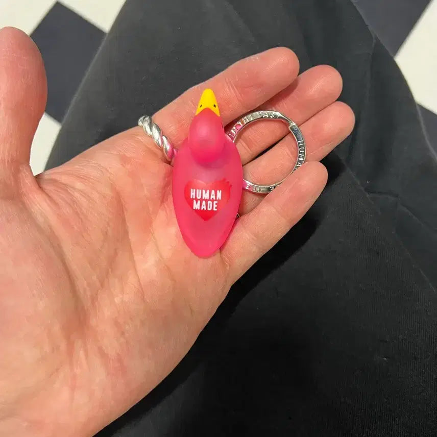 [BUNJANG] Human Made Duck PVC Keychain Pink / 휴먼 메이드 덕 PVC 키 체인 핑크