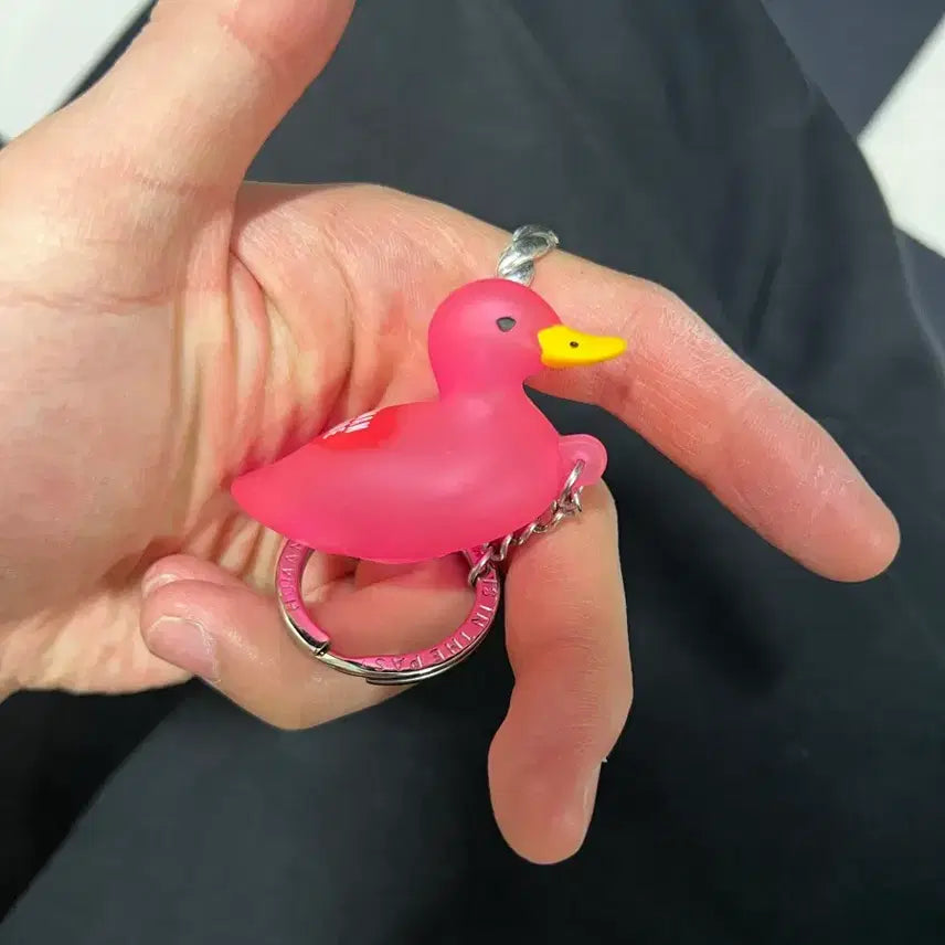 [BUNJANG] Human Made Duck PVC Keychain Pink / 휴먼 메이드 덕 PVC 키 체인 핑크