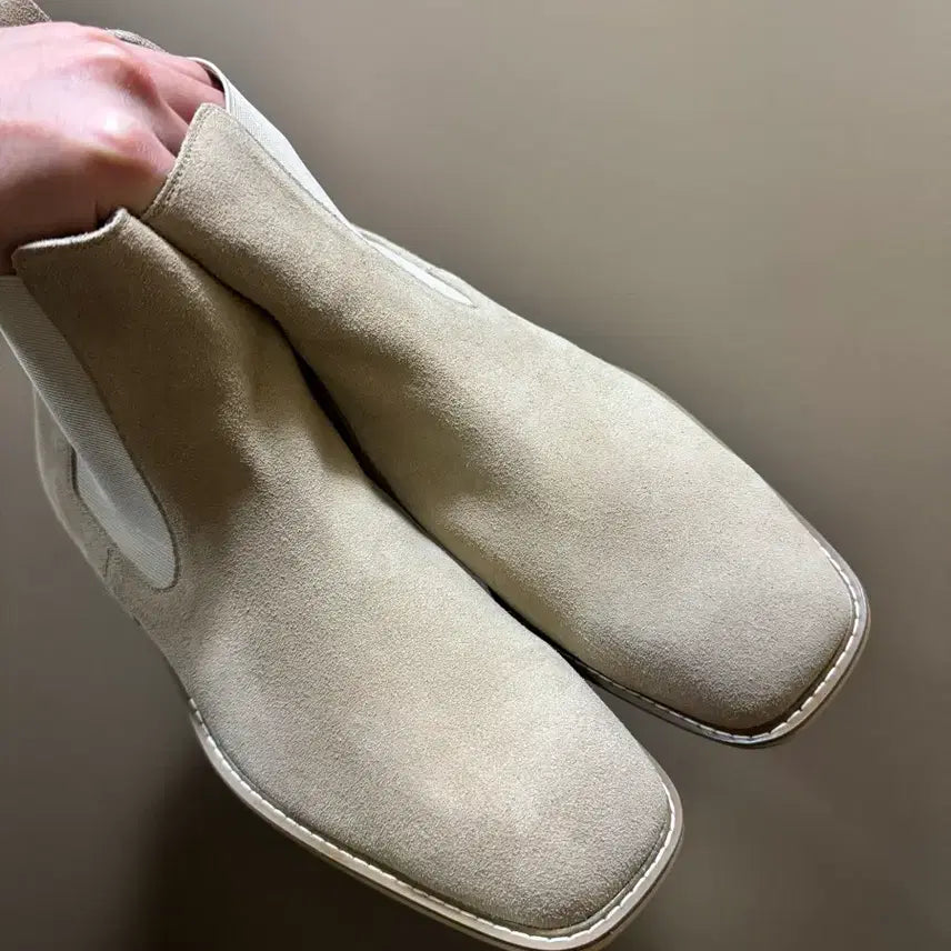 [BUNJANG] Melos Suede Square Toe Chelsea Boots / [265] 멜로스 스웨이드 스퀘어토 첼시부츠