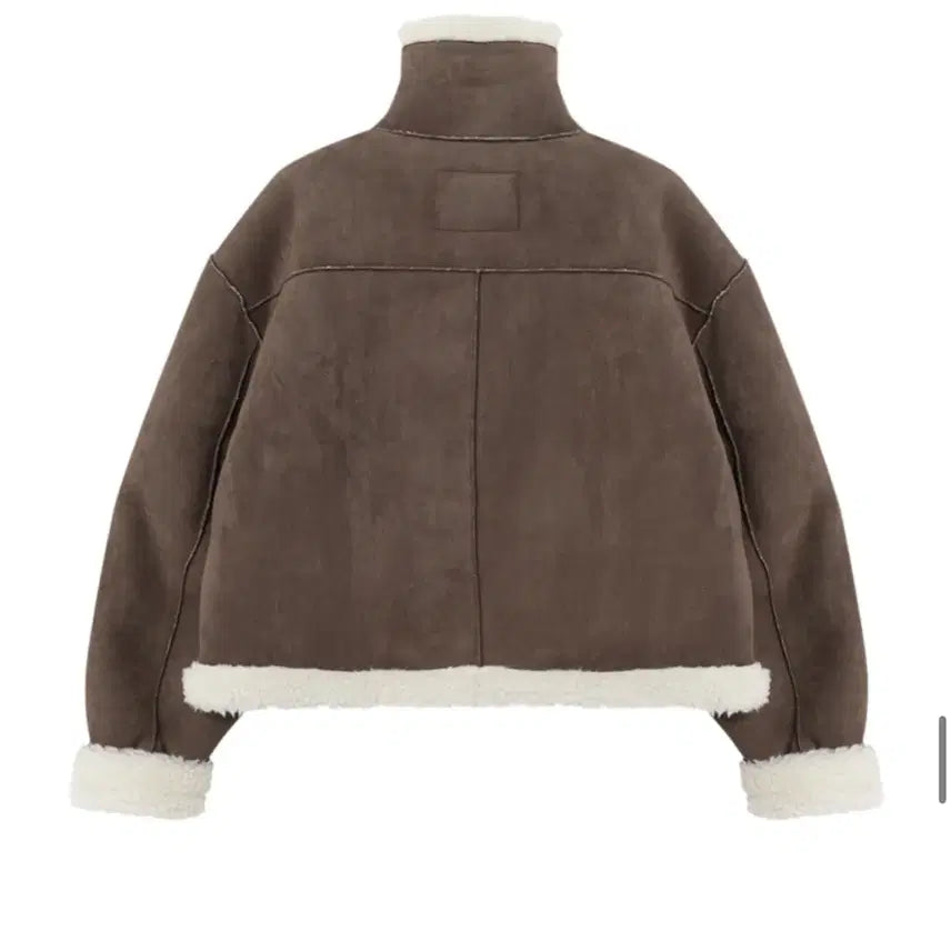 [BUNJANG] Etmon Suede Mustang Brown Jacket / 에트몽 스웨이드 무스탕 브라운
