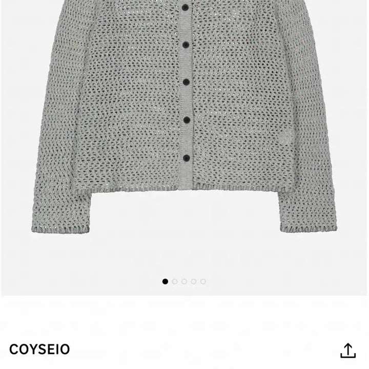 [BUNJANG] Koiseio Net Knit Cardigan Size 1 / 코이세이오 네트 니트 가디건 1 size 1회착