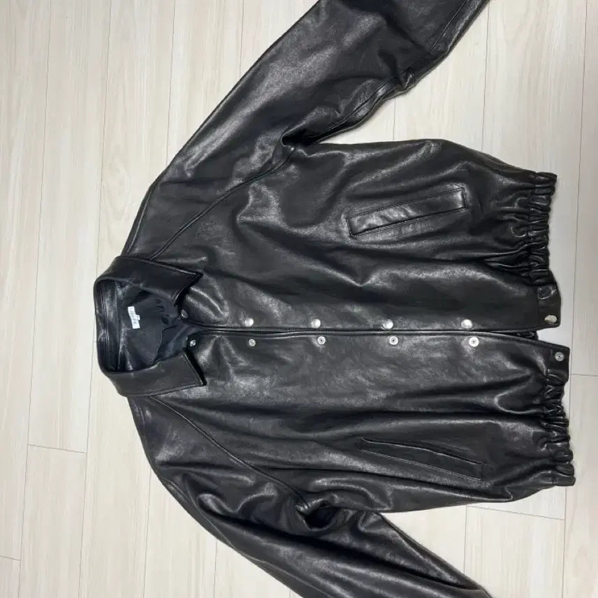 [BUNJANG] Woodb Leather Coach Jacket Size 02 / 우드비 레더 코치자켓 02사이즈
