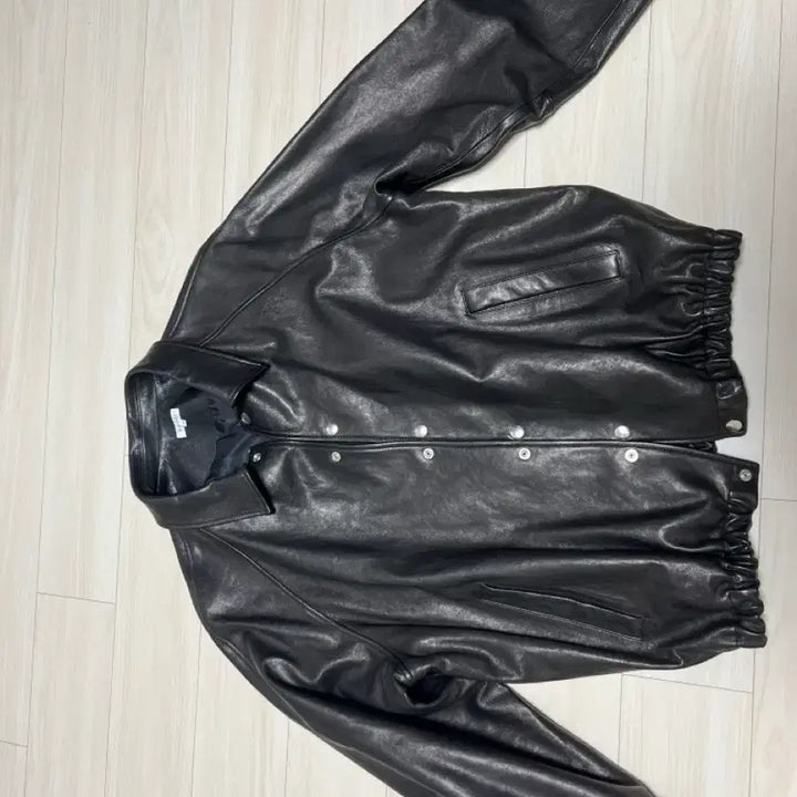 [BUNJANG] Woodb Leather Coach Jacket Size 02 / 우드비 레더 코치자켓 02사이즈