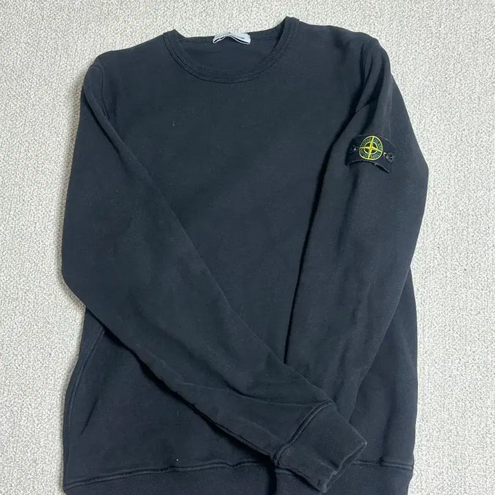 [BUNJANG] Stone Island Crewneck Sweatshirt Black / (정품)스톤아일랜드 맨투맨 블랙