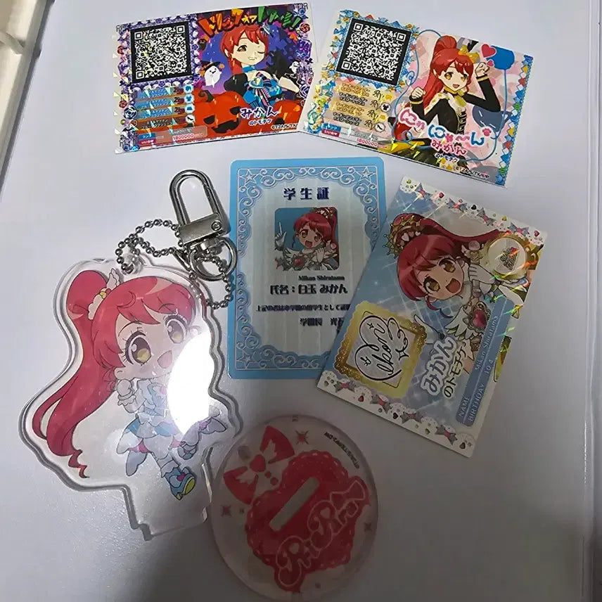 [BUNJANG] Starpara V-Square Mika Mikang Acrylic Student ID Special Bonus / 아이엠스타 프리파라 스타파라 브이스퀘어 미카 미캉 아크릴 학생증 특전