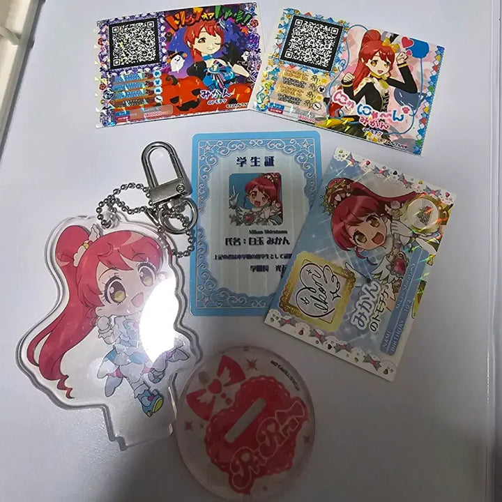 [BUNJANG] Starpara V-Square Mika Mikang Acrylic Student ID Special Bonus / 아이엠스타 프리파라 스타파라 브이스퀘어 미카 미캉 아크릴 학생증 특전