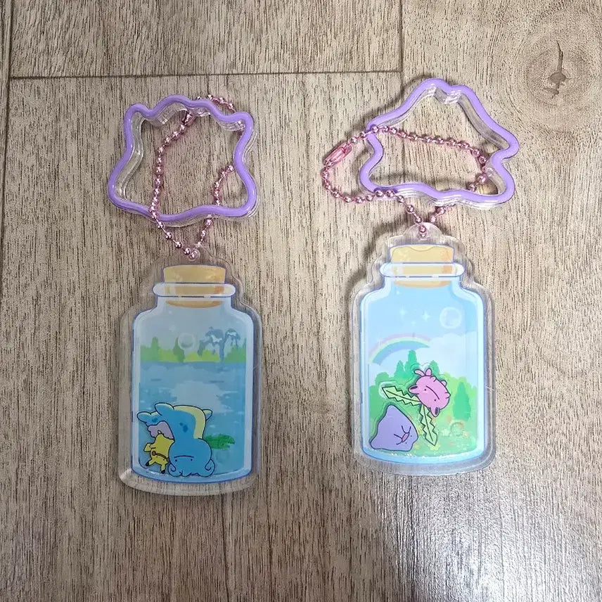 [BUNJANG] Pokemon Jamsil Pop-Up Shaking Keychain (Ditto, Lapras, Jigglypuff) / 2025잠실 메타몽 팝업 흔들흔들키링 (라프라스, 통통코)