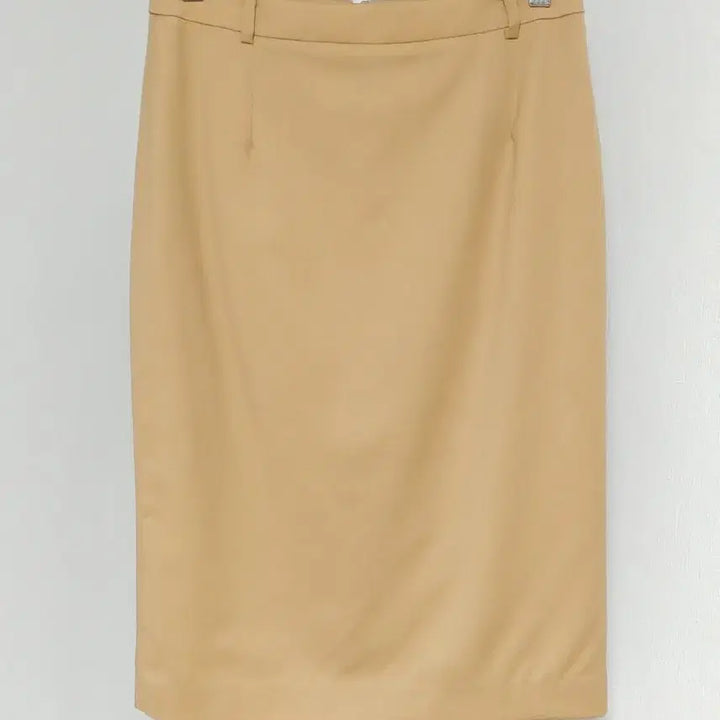 [BUNJANG] System Wool Midi Skirt Camel/Beige / 한섬 시스템 모 100% 베이지 미디 치마 오피스룩 (25~26인치)
