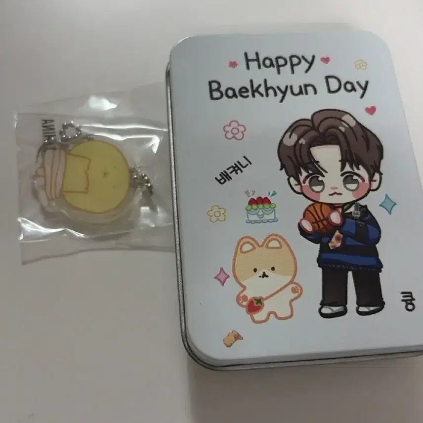 [BUNJANG] Baekhyun Tin Case + Keyring / 백현 틴케이스 + 키링 덤