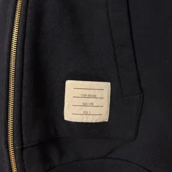 [BUNJANG] Thom Browne Centerback Stripe Hoodie Zip-up Navy Size 2 / 톰브라운 센터백 스프라이트 삼선 후드집업네이비 2