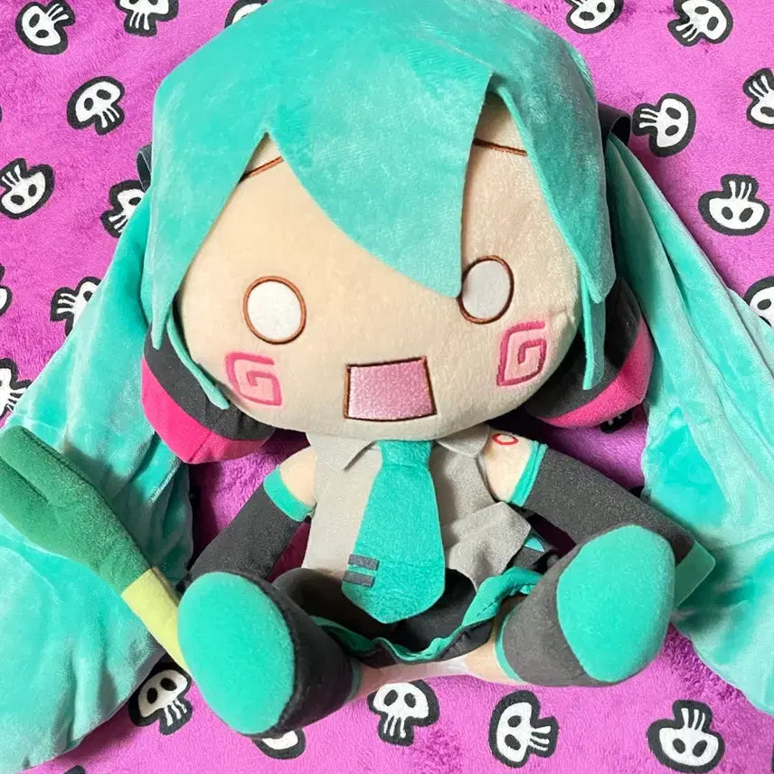 [BUNJANG] Sega Vocaloid Hatsune Miku Plush Doll (Fan Spin ver.) / 최저가]정품 세가 후와푸치 하츠네미쿠 대형인형(파돌리기ver)