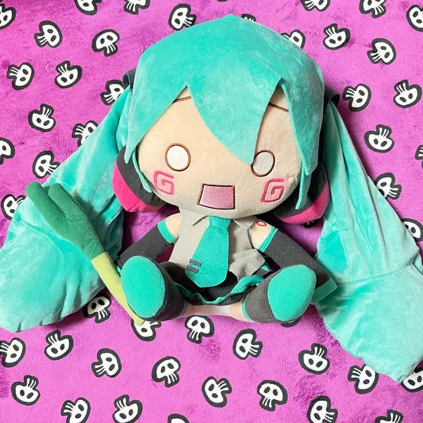 [BUNJANG] Sega Vocaloid Hatsune Miku Plush Doll (Fan Spin ver.) / 최저가]정품 세가 후와푸치 하츠네미쿠 대형인형(파돌리기ver)