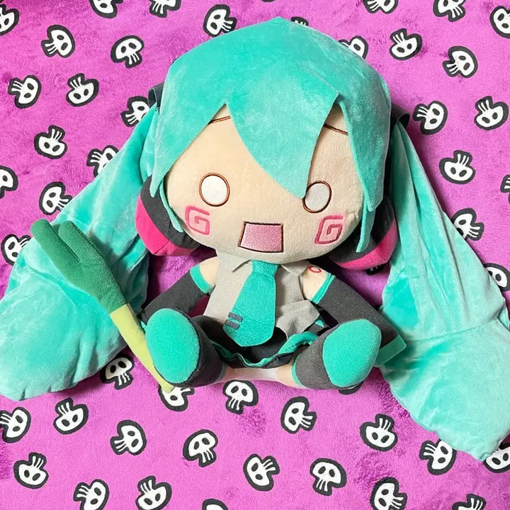 [BUNJANG] Sega Vocaloid Hatsune Miku Plush Doll (Fan Spin ver.) / 최저가]정품 세가 후와푸치 하츠네미쿠 대형인형(파돌리기ver)