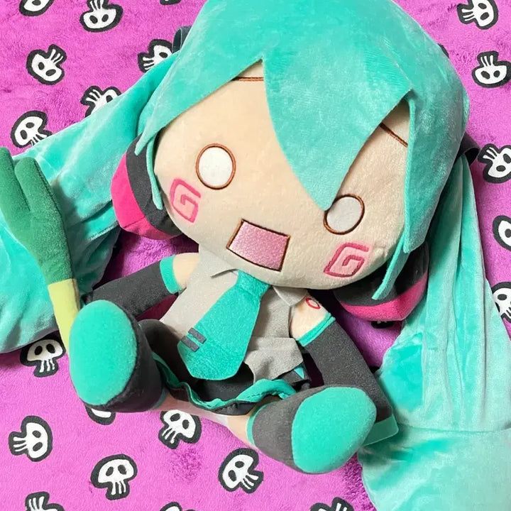 [BUNJANG] Sega Vocaloid Hatsune Miku Plush Doll (Fan Spin ver.) / 최저가]정품 세가 후와푸치 하츠네미쿠 대형인형(파돌리기ver)