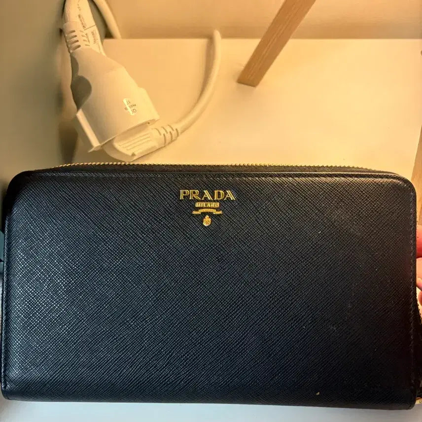 [BUNJANG] Prada Saffiano Long Wallet Black / 프라다 사피아노 블랙 장지갑