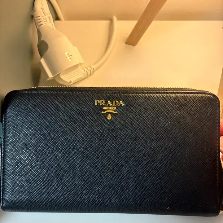 [BUNJANG] Prada Saffiano Long Wallet Black / 프라다 사피아노 블랙 장지갑
