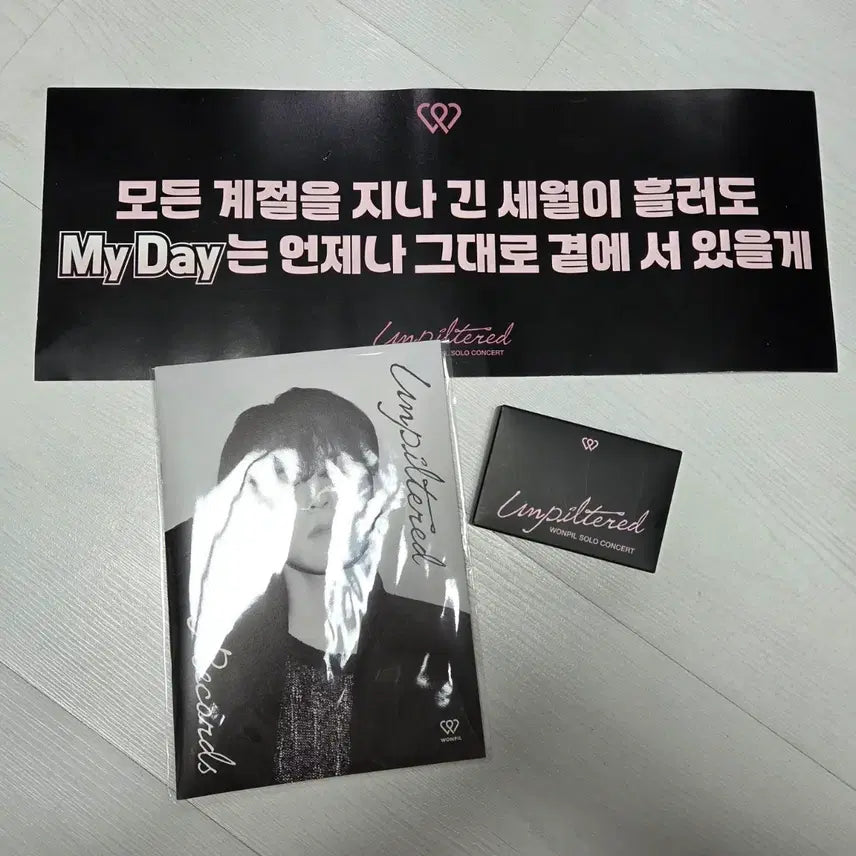 [BUNJANG] DAY6 Wonpil Unfiltered Concert Last Day Gift Set / 플세트) 원필 언필터드 콘서트 막콘 기프트 + 슬로건 + 입장키트