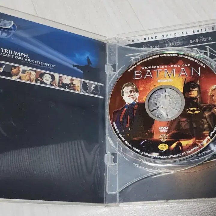 [BUNJANG] Batman (1989) Special Edition DVD / [DVD] 팀 버튼 감독의 <배트맨 SE> | 2 discs