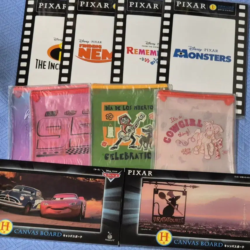 [BUNJANG] Pixar Happy Lottery "H" Prize Canvas Board &amp; Card Set / 2026 픽사 해피쿠지 H상 하위상 일괄